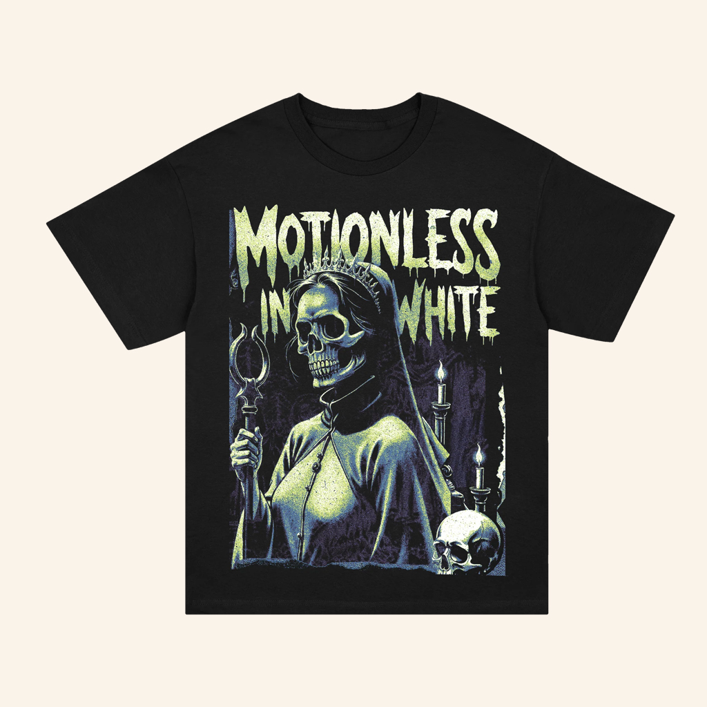 Motionless In White Merch Skelequeen T-Shirt Black Christmas Ideas For Husband Motionless In White Merch Skelequeen T-Shirt Black Christmas Ideas For Husband