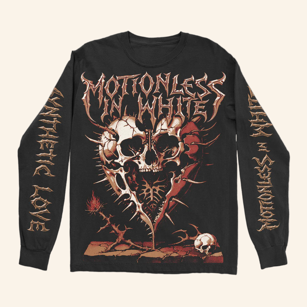 Motionless In White Merch Synthetic Love Long Sleeve T-Shirt Present For Husband