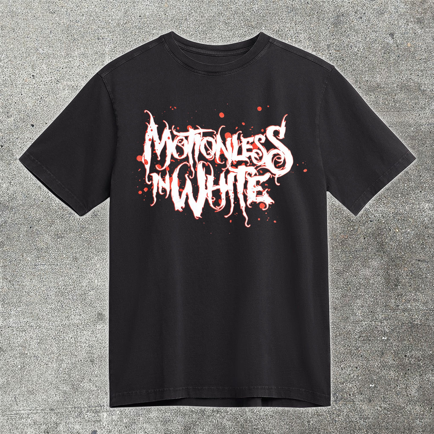 Motionless In White T-Shirt Rock Metal Band Logo Fan Gear Dark Concert Merch Best Gift For Fans