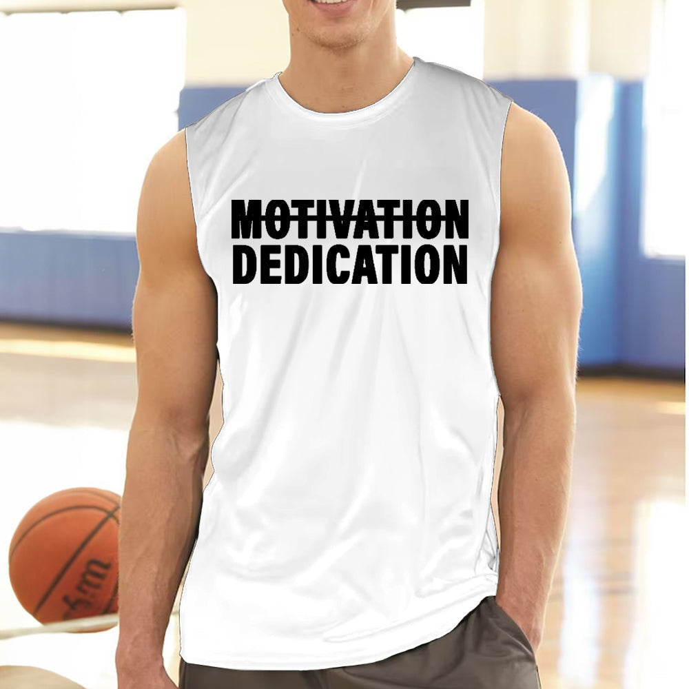 Motivation Dedication T-Shirt Gym Workout Motivation Clothing For Men Gifts