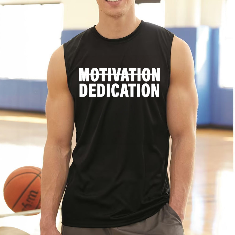 Motivation Dedication T-Shirt Gym Workout Motivation Clothing For Men Gifts