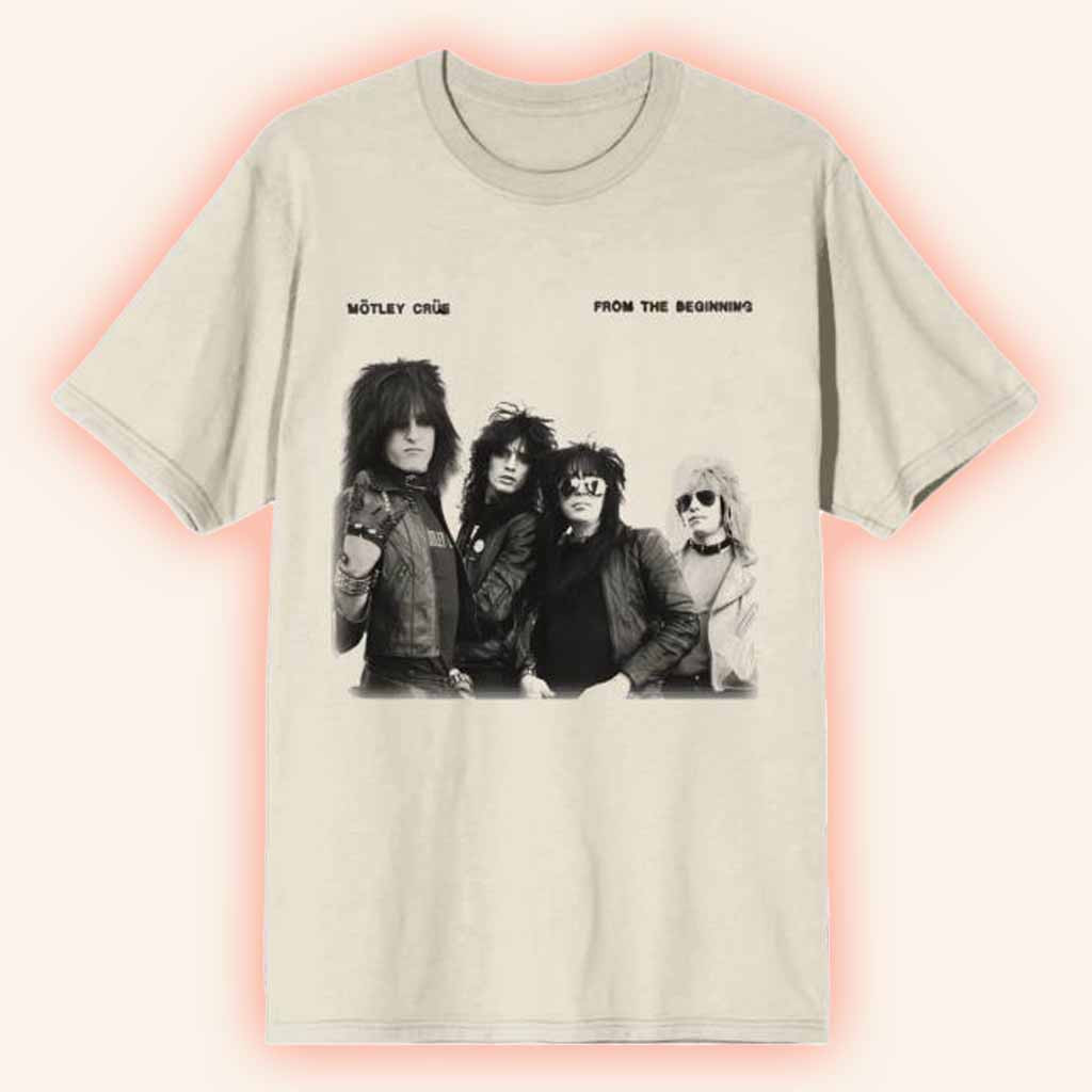 Motley Crue Merch From The Beginning Vintage T-Shirt Gifts For Band Fans Motley Crue Merch From The Beginning Vintage T-Shirt Gifts For Band Fans