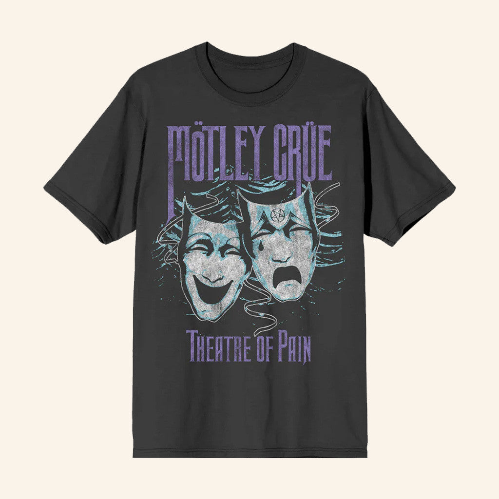 Motley Merch Theatre Of Pain Logo T-Shirt Gifts For Dad