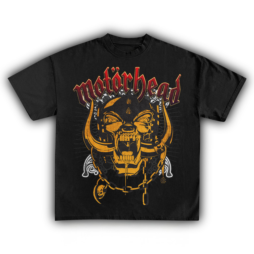Motorhead Vintage Black T-Shirt Motorhead Merch Birthday Gifts For Music Lovers-1