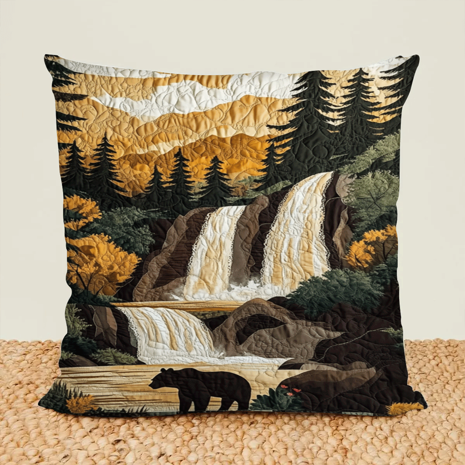 Mountain Falls Pillow Case Christmas Pillow Cover Gift Idea