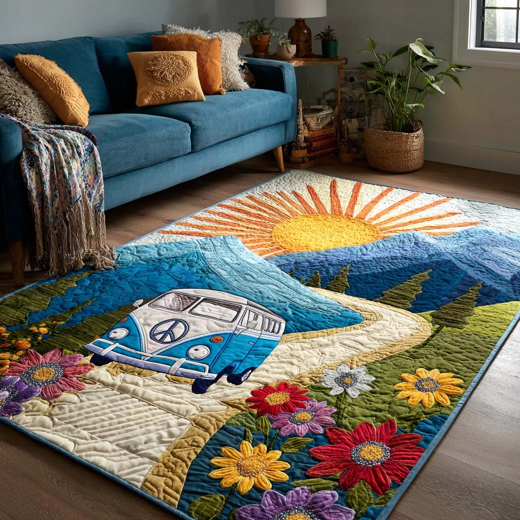 Mountain Glow Area Rug Unique Front Door Decor Gifts For Hippie Guys