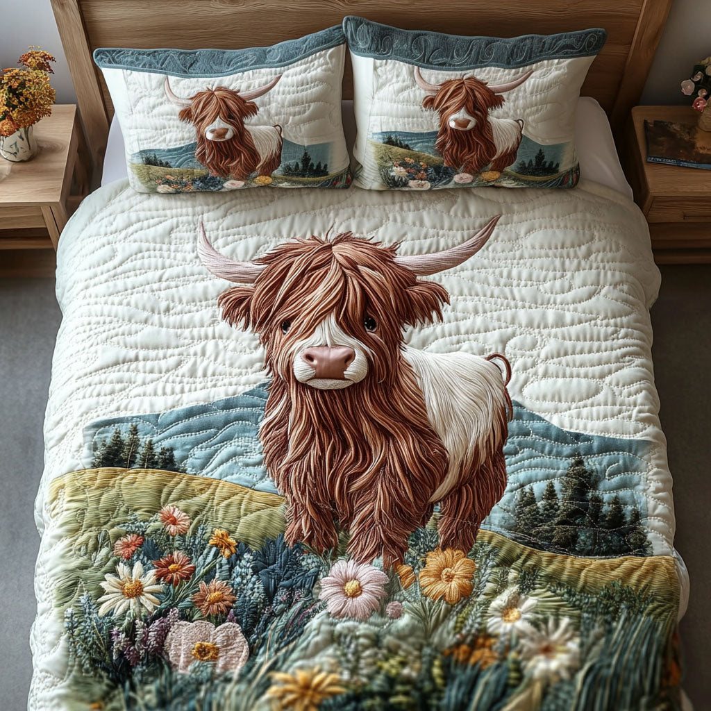 Mountain Grace Quilted Bedding Set Warm and Elegant Bedding Gift Set for Every Home