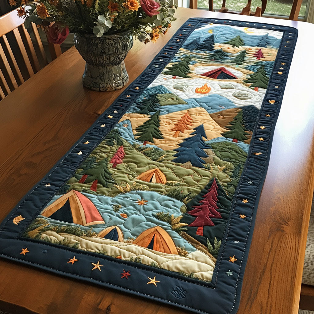Mountain Retreat Quilted Table Runner Dining Table Ideas Unique Camping Gifts