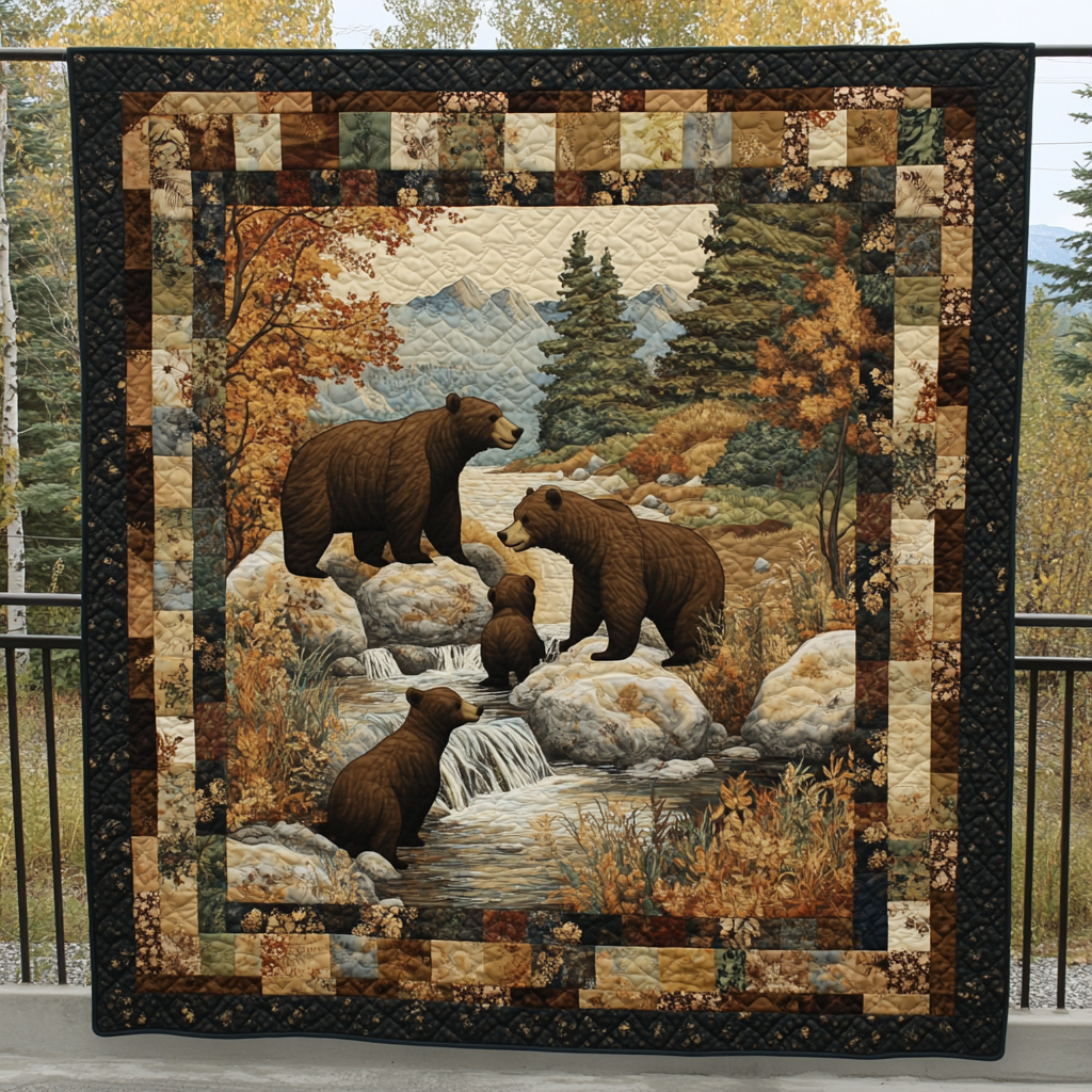 Mountain Watch Quilted Blanket Native American Gifts