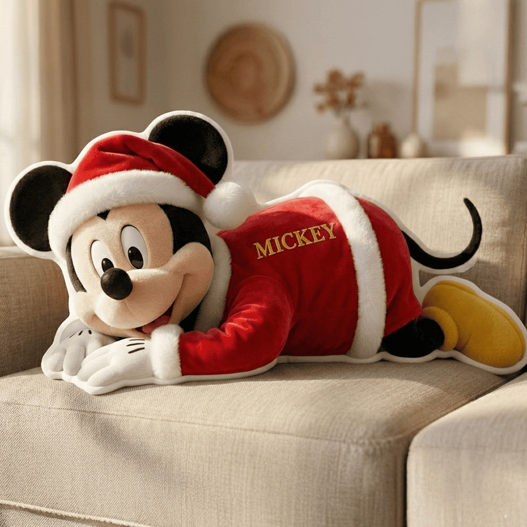 Mouse Christmas Santa Plush Pillow Xmas Home Decor Gifts Ideas For Son Mouse Christmas Santa Plush Pillow Xmas Home Decor Gifts Ideas For Son
