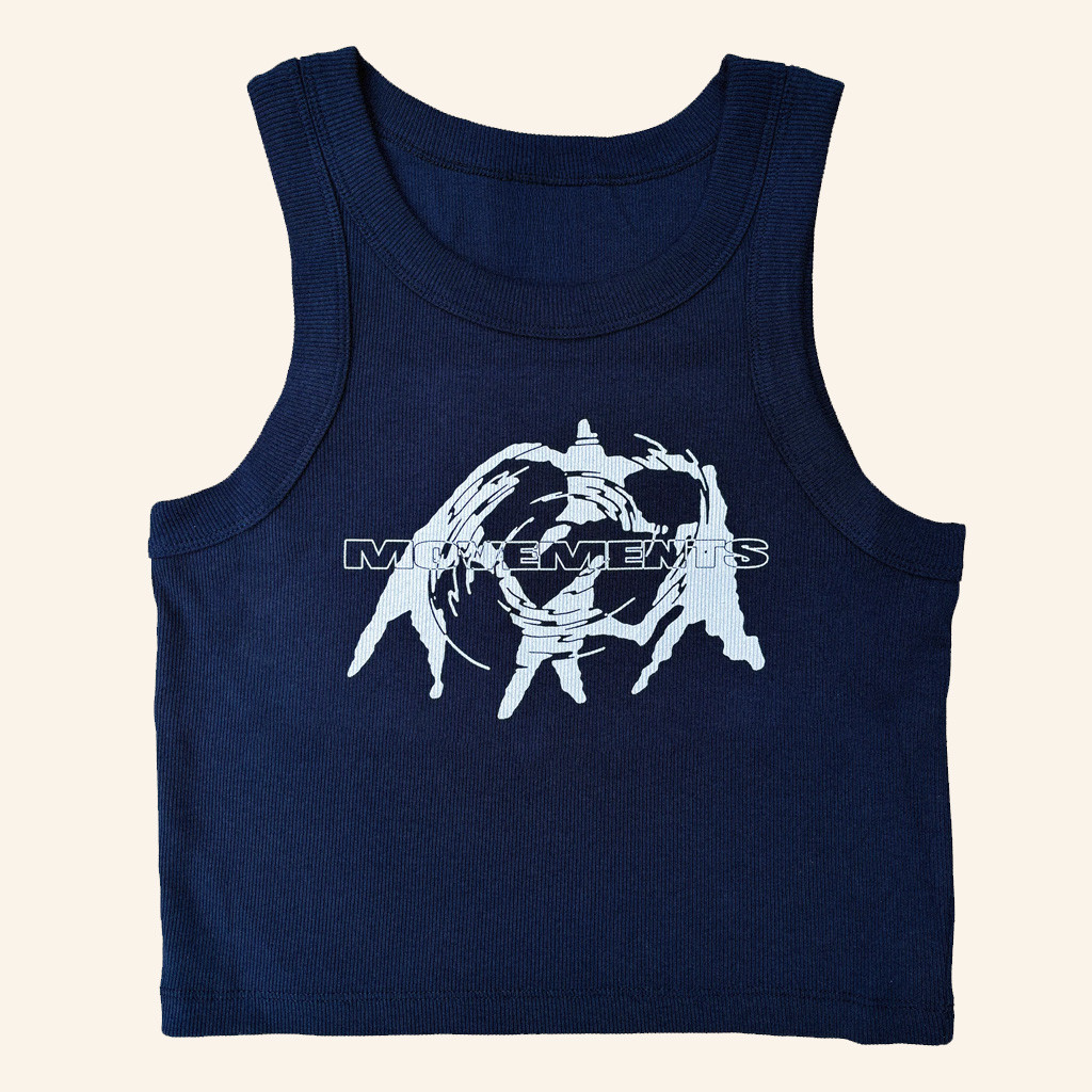 Movements Merch Dancing Swirl Cropped Tank Xmas Gifts For Girlfriend Movements Merch Dancing Swirl Cropped Tank Xmas Gifts For Girlfriend