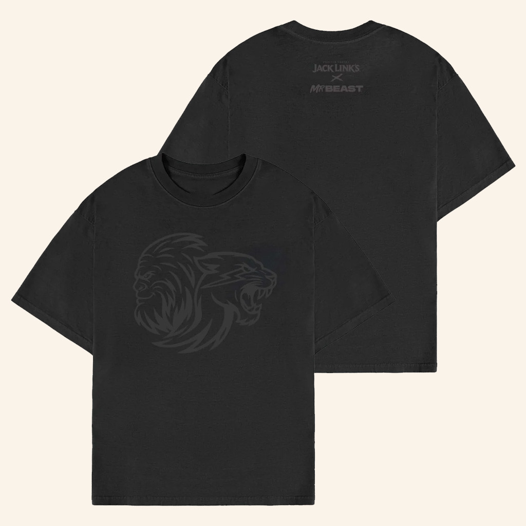 Mr Beast Merch Mr Beast x Jack Links Feed The Beasts Tonal T-Shirt Gift Ideas For Husband Mr Beast Merch Mr Beast x Jack Links Feed The Beasts Tonal T-Shirt Gift Ideas For Husband