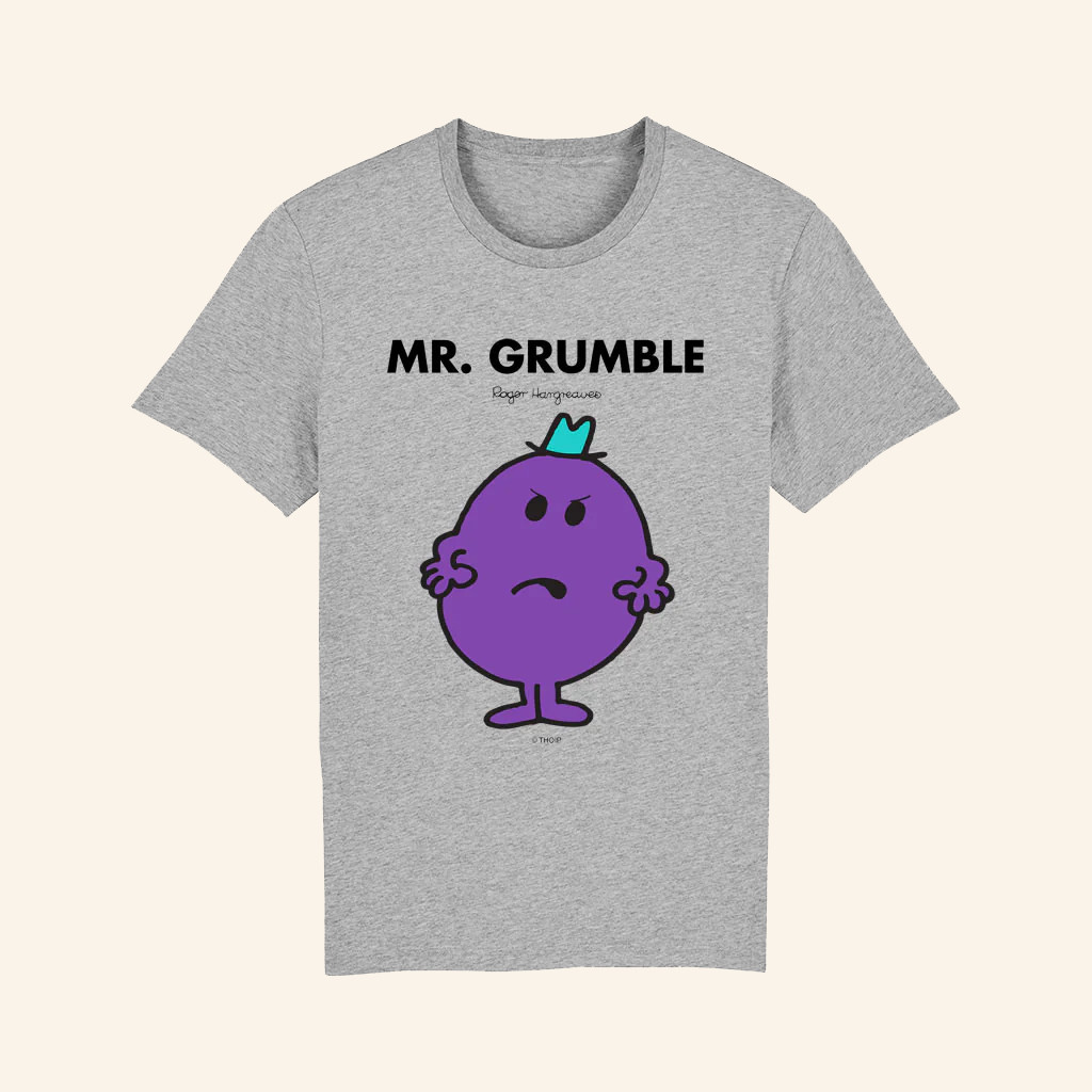 Mr Men And Little Miss Merch Mr Grumble T-Shirt Gifts For Brothers