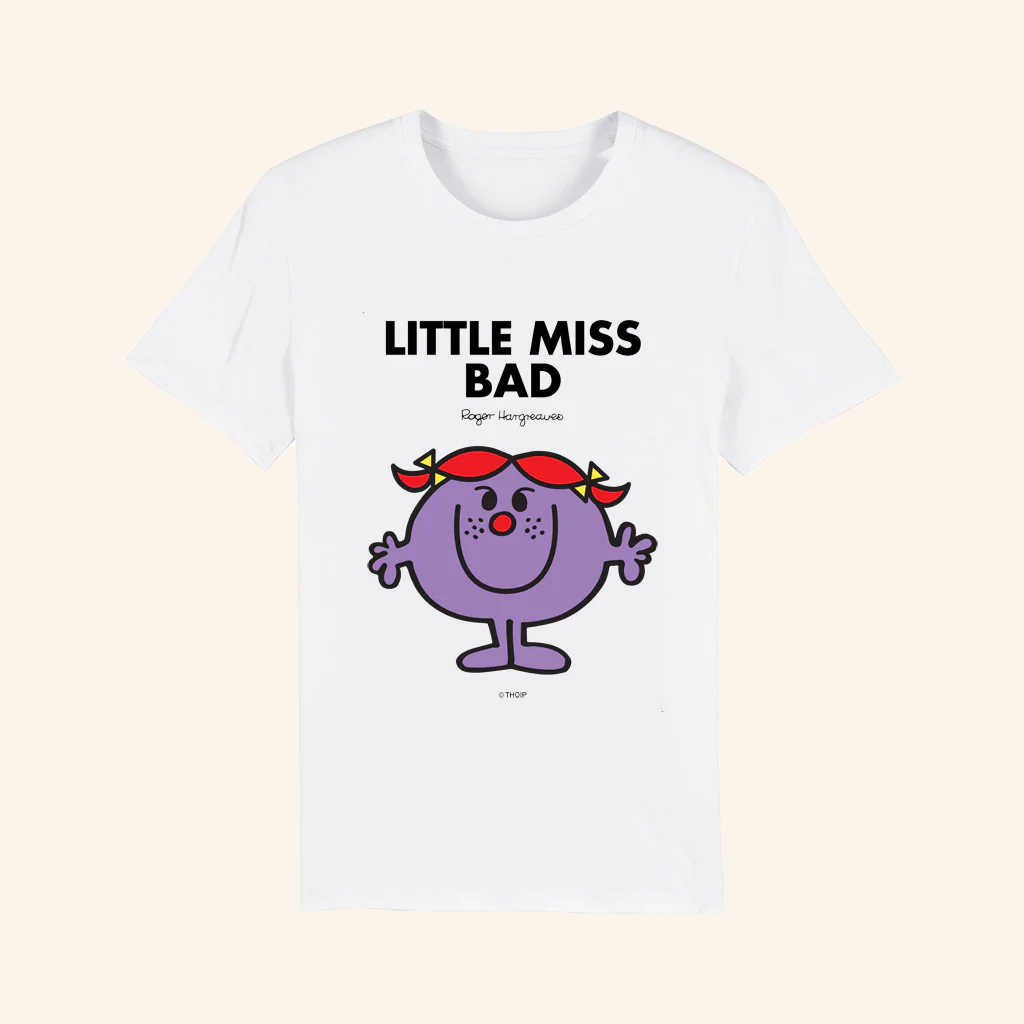 Mr Men Little Miss Merch Little Miss Bad T-Shirt Gifts For Girlfriend
