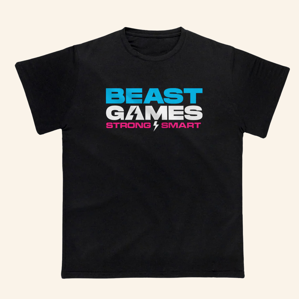 MrBeast Merch Beast Games Strong Smart T-Shirt Gift Ideas For Husband