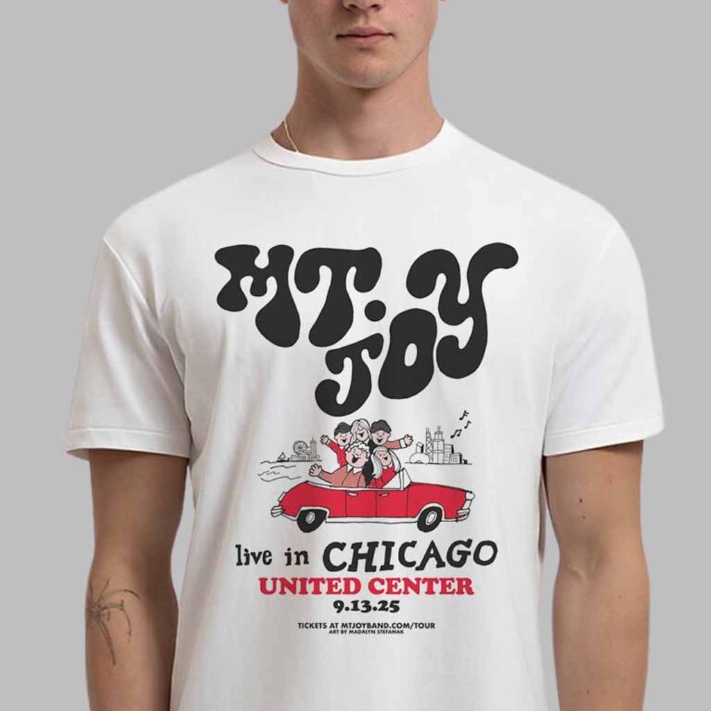 Mt Joy Poster For Show In Chicago Illinois At United Center On September 13 2025 T-Shirt Mt Joy Merch Fans Gift Ideas Mt Joy Poster For Show In Chicago Illinois At United Center On September 13 2025 T-Shirt Mt Joy Merch Fans Gift Ideas