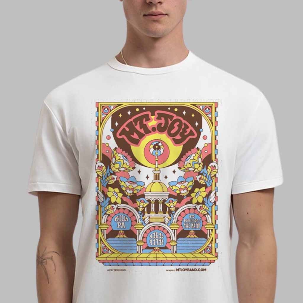 Mt Joy Poster For Shows In Philly Pennsylvania At TD Pavilion At The Mann On 26 And 27 September 2025 T-Shirt Mt Joy Merch Gifts For Friends Mt Joy Poster For Shows In Philly Pennsylvania At TD Pavilion At The Mann On 26 And 27 September 2025 T-Shirt Mt Joy Merch Gifts For Friends
