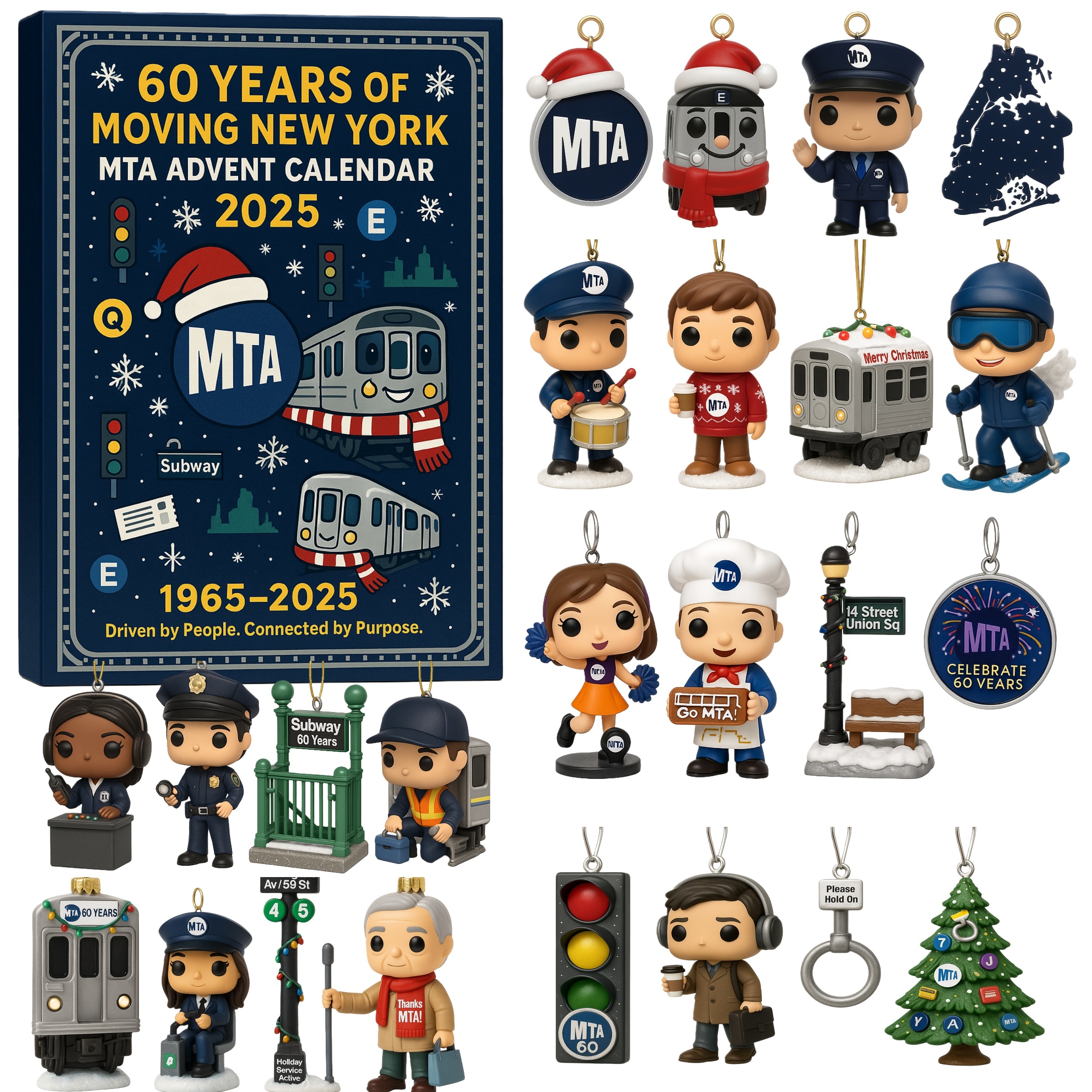 Mta 60th Anniversary Advent Calendar Cool Advent Calendar Christmas Gifts For Him