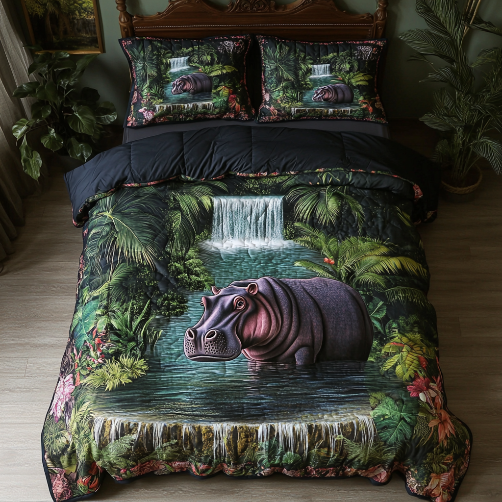 Mud Bath Bliss Quilted Bedding Set Perfect Bedding Gift Set for Family and Friends