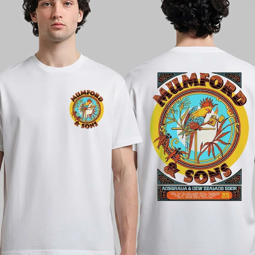 Mumford And Sons Merch Australia And New Zealand 2026 Tour T-Shirt Present For Music Lovers