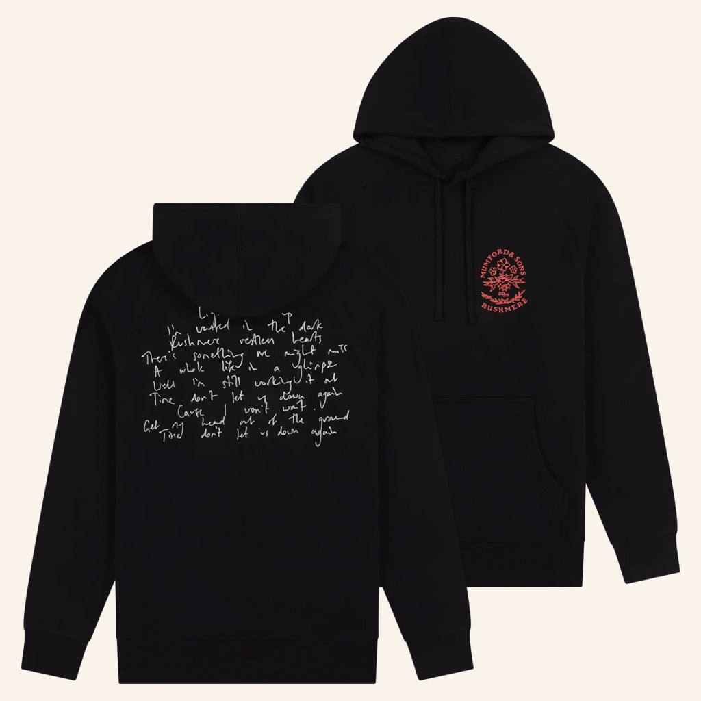 Mumford And Sons Merch Black Lyric Hoodie Best Christmas Gifts For Rock Fans Mumford And Sons Merch Black Lyric Hoodie Best Christmas Gifts For Rock Fans