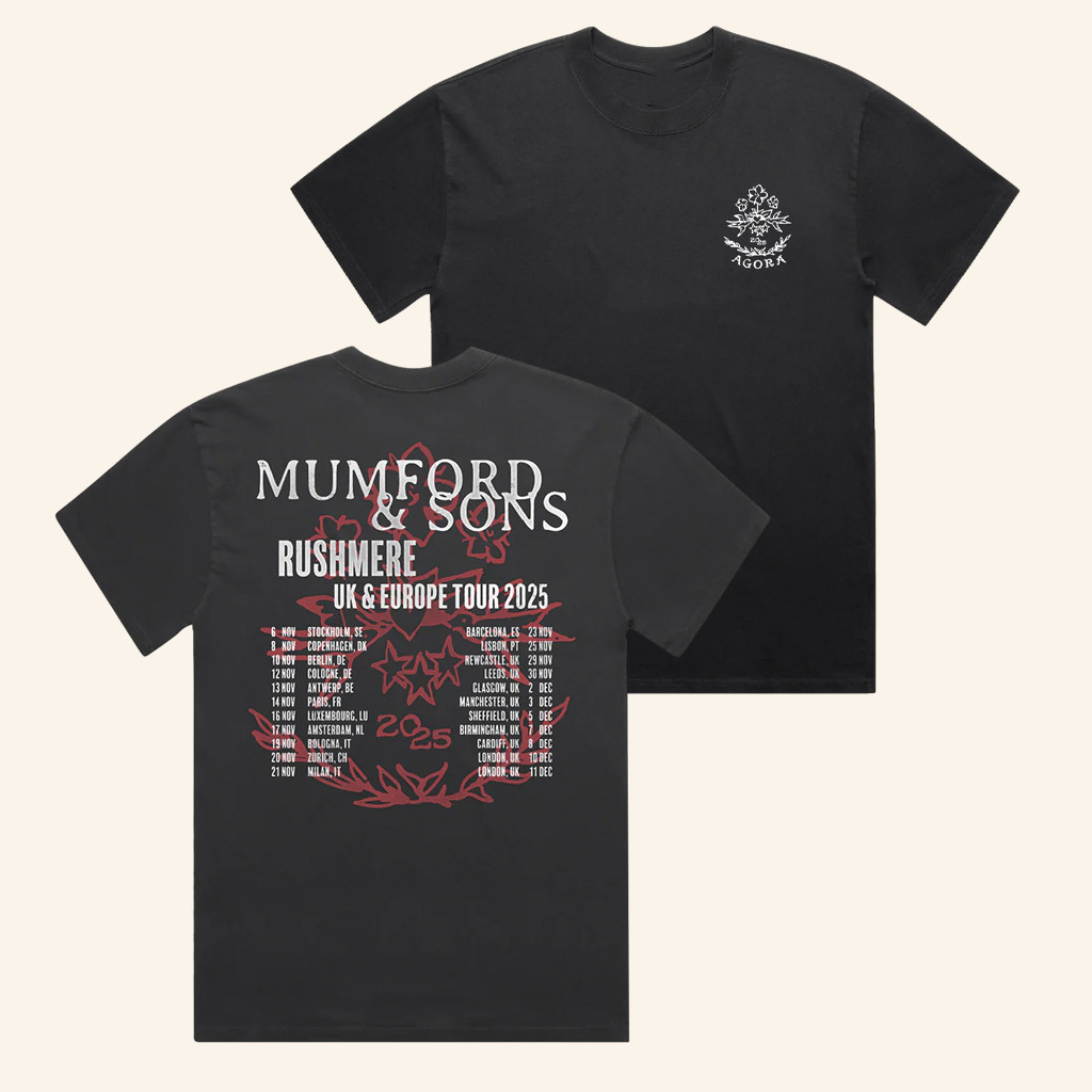 Mumford And Sons Merch Black UK And EU Tour 2025 T-Shirt Gifts For Rock Fans Mumford And Sons Merch Black UK And EU Tour 2025 T-Shirt Gifts For Rock Fans