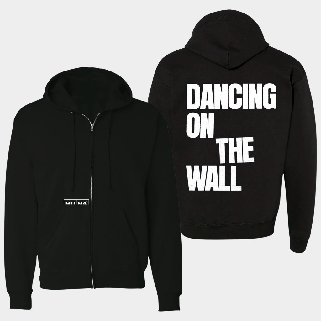 Muna Merch Dancing On The Wall Zip Hoodie Black Best Gifts For Music Lovers