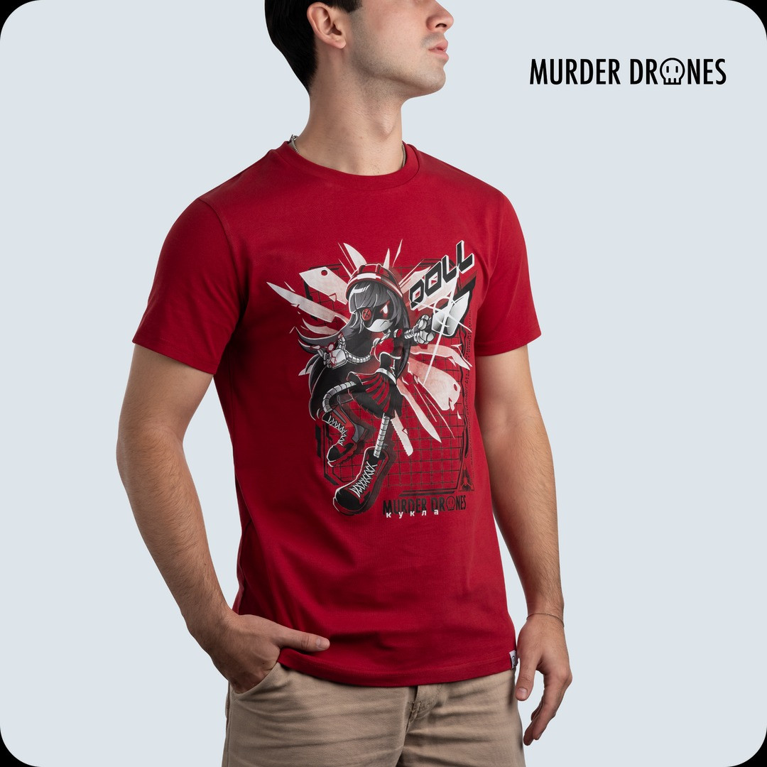 Murder Drones Merch Doll Fight Back T-shirt Glitch Productions Merch Fan Gift Ideas