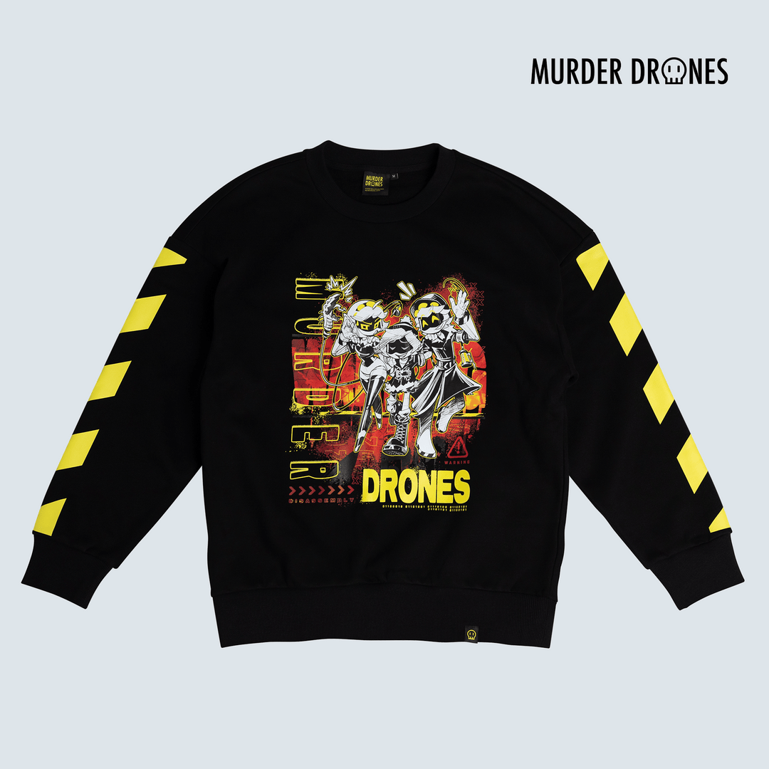 Murder Drones Merch Triumphant Trio Jumper Long Sleeve Shirt Glitch Productions Merch