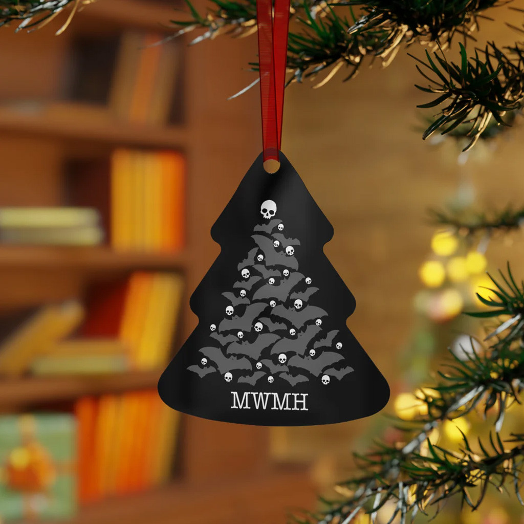 Murder With My Husband Merch Bone Tree Christmas Tree Ornament MWMH Merch Gifts For Friend
