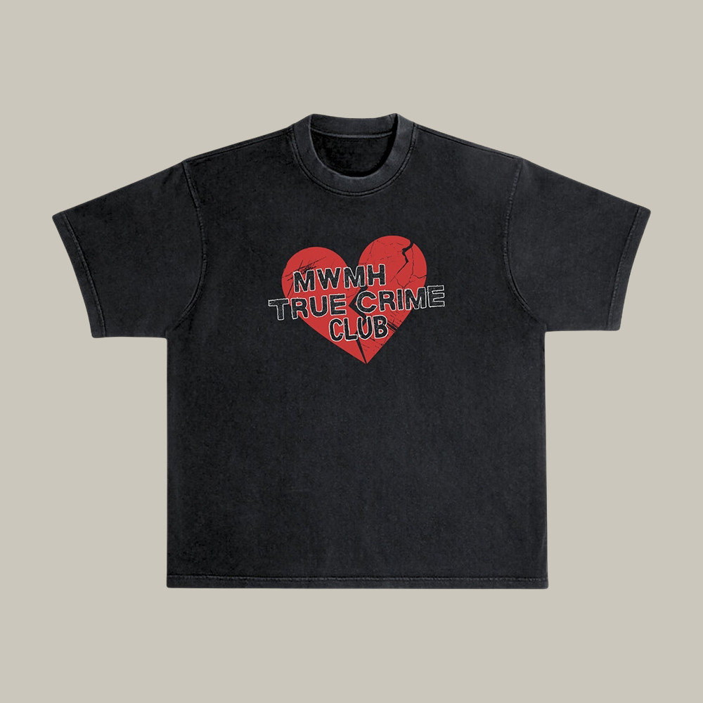 Murder With My Husband Merch Broken Heart T-Shirt MWMH Fan Shirt Gift For Him
