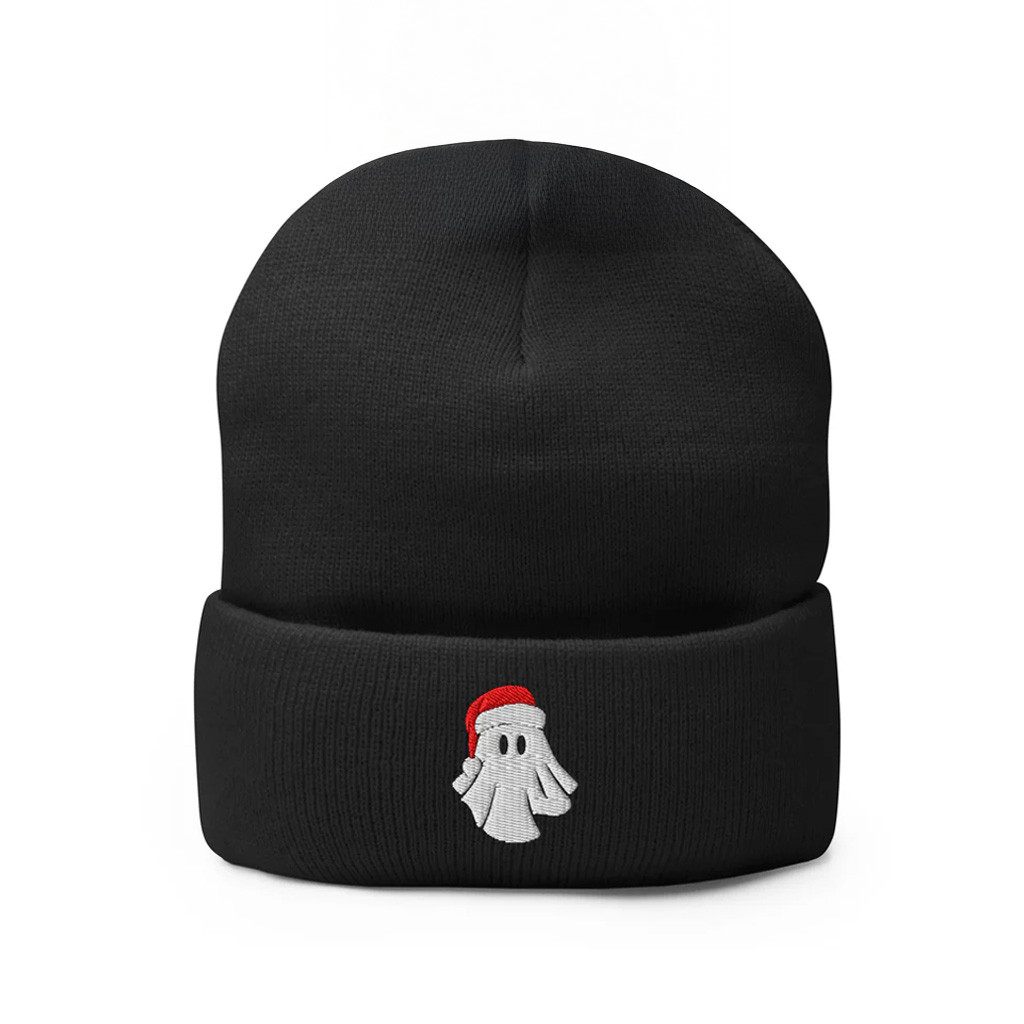 Murder With My Husband Merch Ghosty Santa Pom Pom Beanie MWMH Merch Christmas Gifts For Him