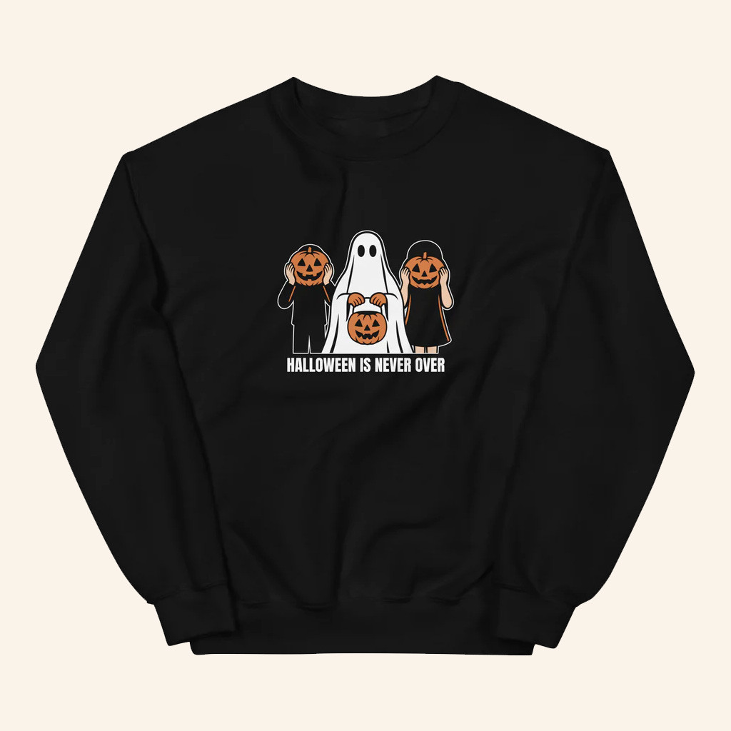 Murder With My Husband Merch Halloween Is Never Over Sweatshirt Jacko Trio Crewneck Gifts Murder With My Husband Merch Halloween Is Never Over Sweatshirt Jacko Trio Crewneck Gifts