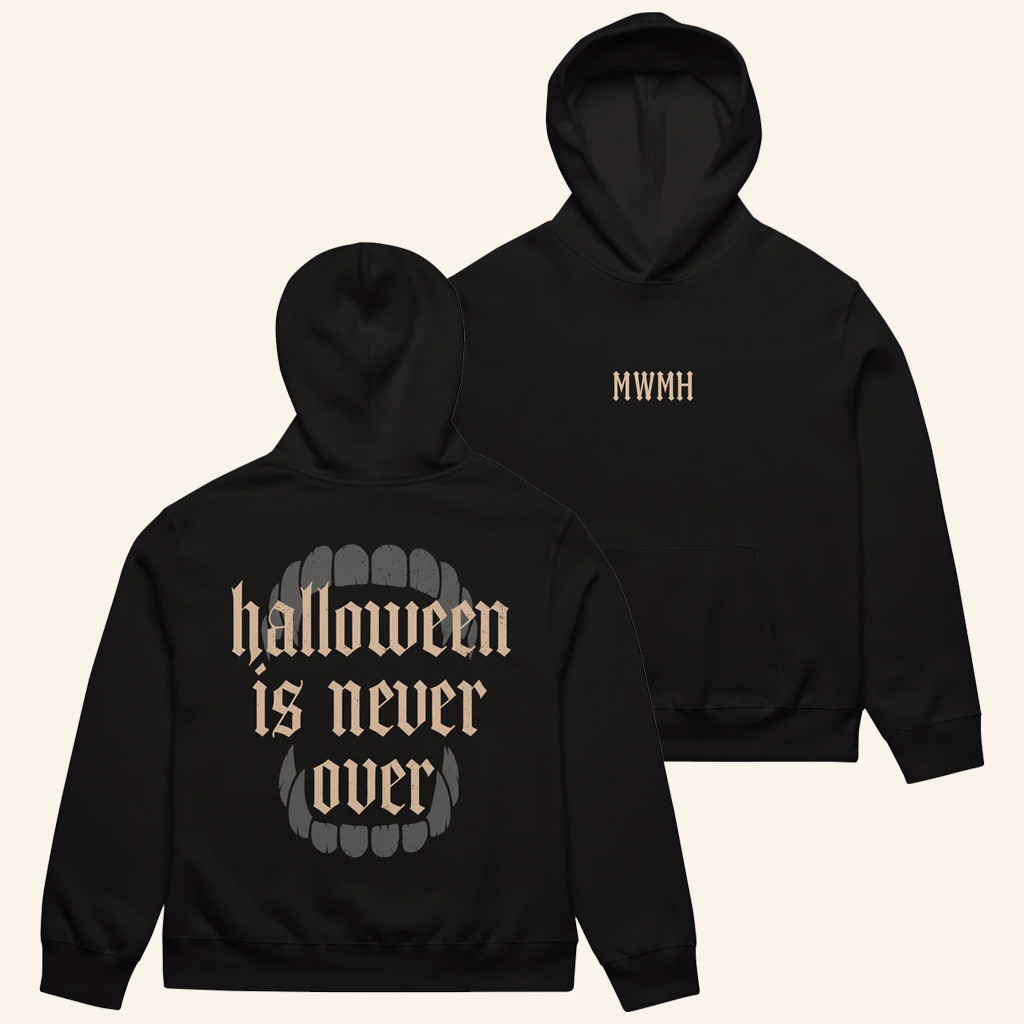 Murder With My Husband Merch MWMH Hoodie Halloween Is Never Over Hoodie Gifts For Friends Murder With My Husband Merch MWMH Hoodie Halloween Is Never Over Hoodie Gifts For Friends