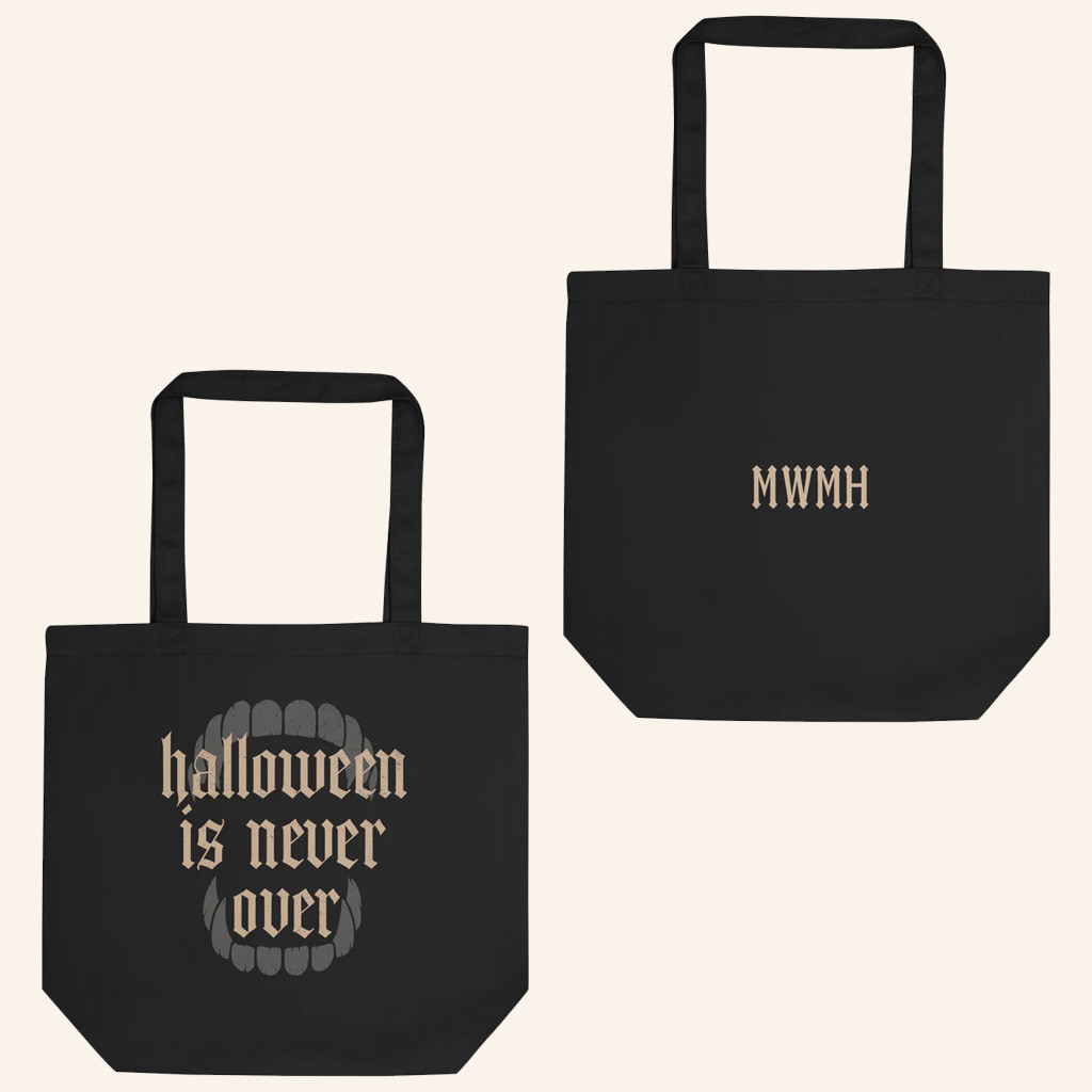 Murder With My Husband Merch MWMH Tote Bag Halloween Is Never Over Bag Gifts For Besties Murder With My Husband Merch MWMH Tote Bag Halloween Is Never Over Bag Gifts For Besties