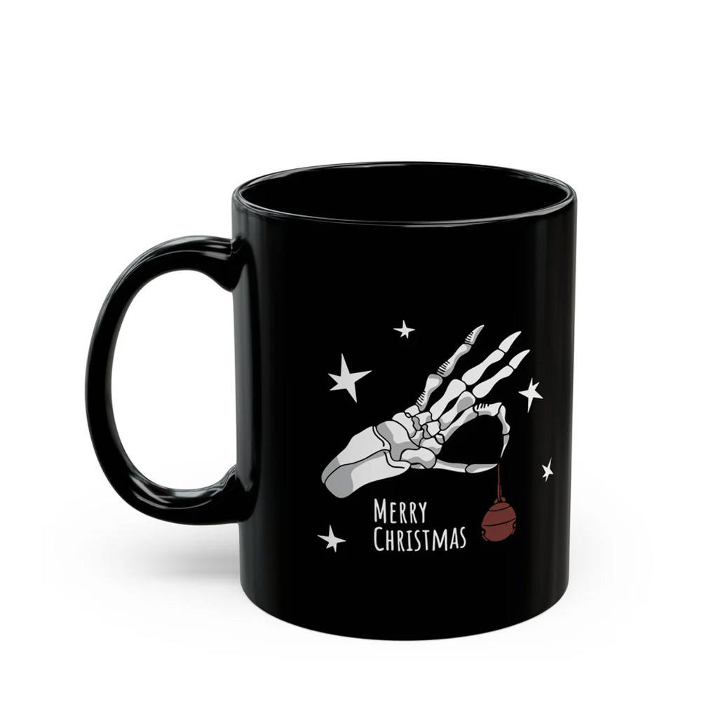 Murder With My Husband Merch Skeleton Ornament Merry Christmas Mug Gifts For Father