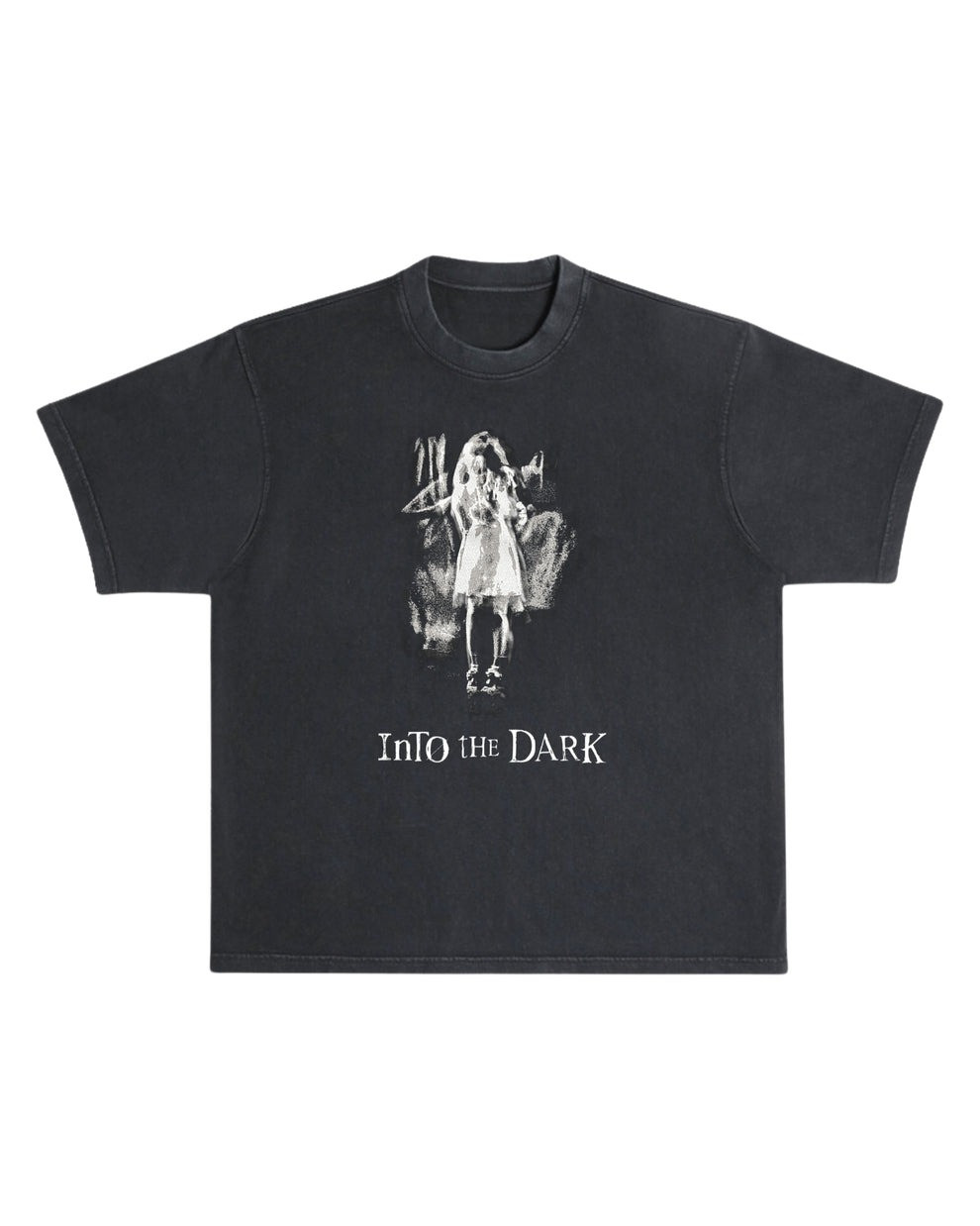 Murder With My Husband Merch T-Shirt MWMH Into The Dark The Girl Faded Tee Shirt Clothing