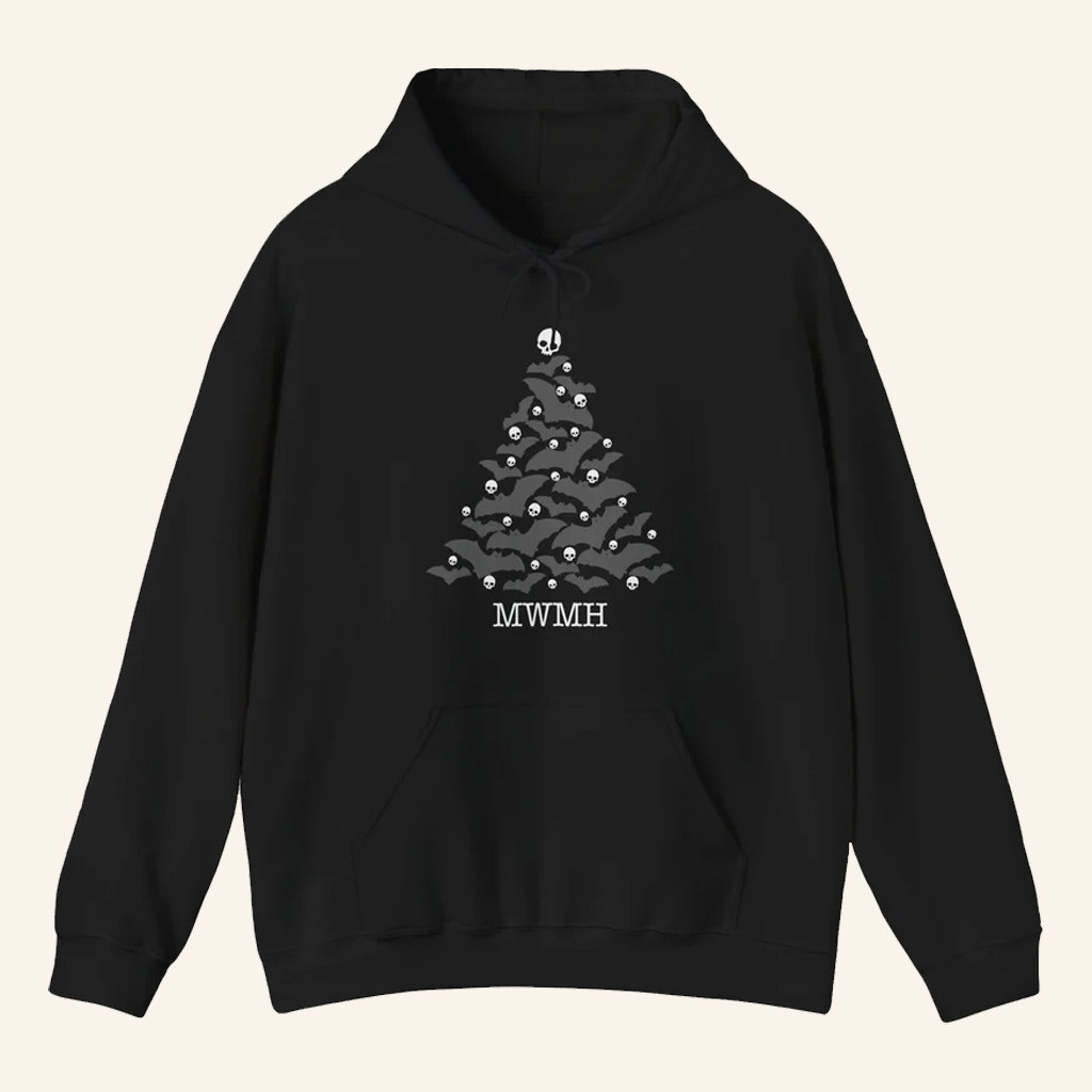 Murder With My Husband Merch Xmas Bone Tree Hoodie MWMH Hoodie Gifts For Besties