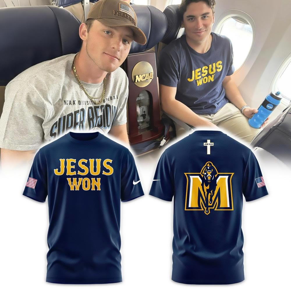 Murray State Baseball x Jesus Won Limited-T-Shirt Murray State Merch Best Gift For Baseball Fans