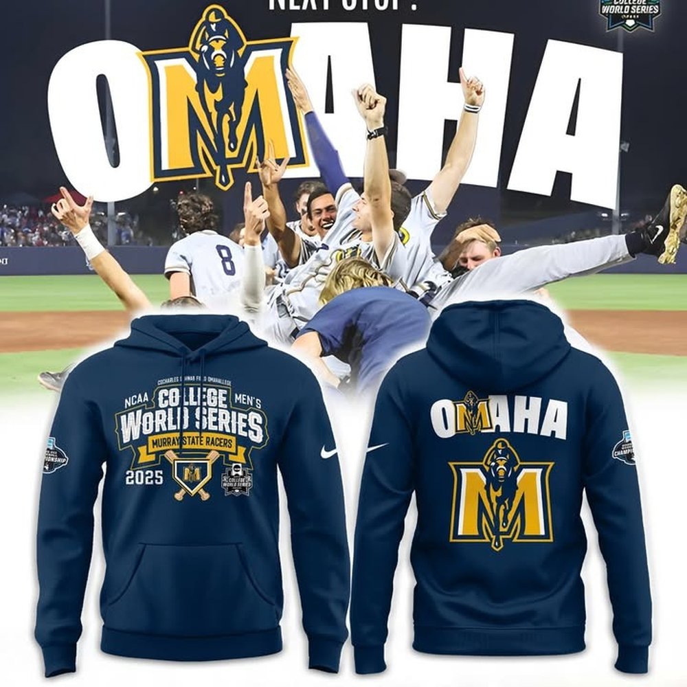 Murray State World Series 2025 Navy Hoodie Murray State Merch Best Baseball Fans Gift Ideas