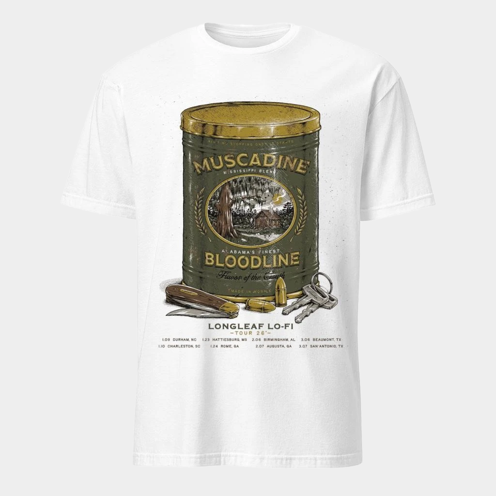 Muscadine Bloodline x Soundwaves Creative F1 Longleaf Lofi Tour 2026 T-Shirt Fan Merch