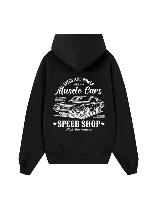 Muscle Cars Speed And Power Hoodie Speed Shop High Performance Gifts For Racing Car Lovers