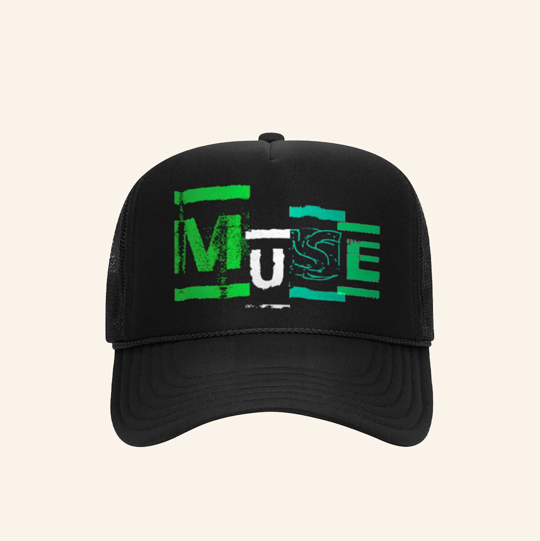 Muse Merch Collage Logo Trucker Hat Christmas Present Ideas For Dad Muse Merch Collage Logo Trucker Hat Christmas Present Ideas For Dad