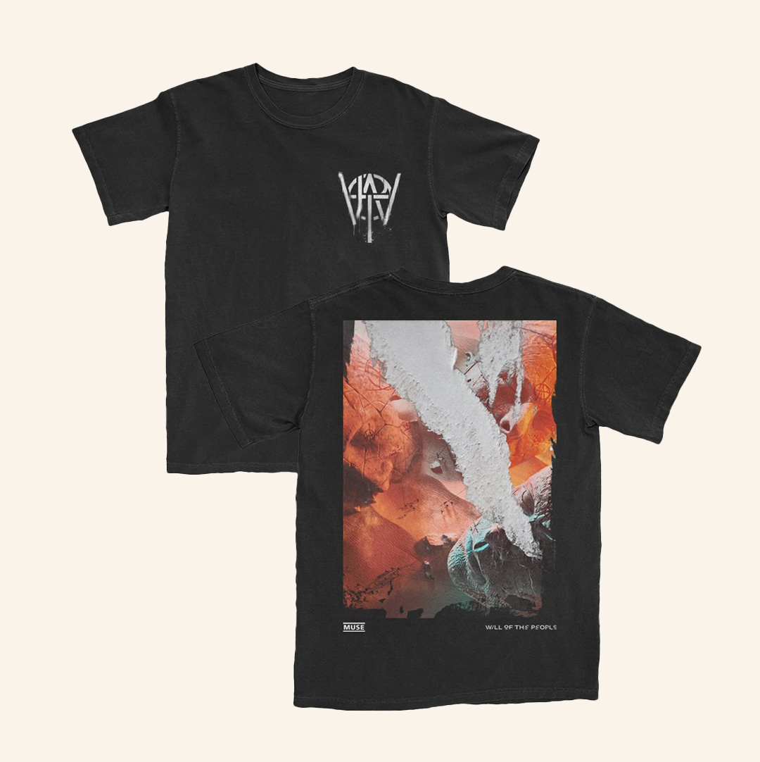Muse Merch Will Of The People Cover Collage Black Shirt Christmas Present For Rock Lovers