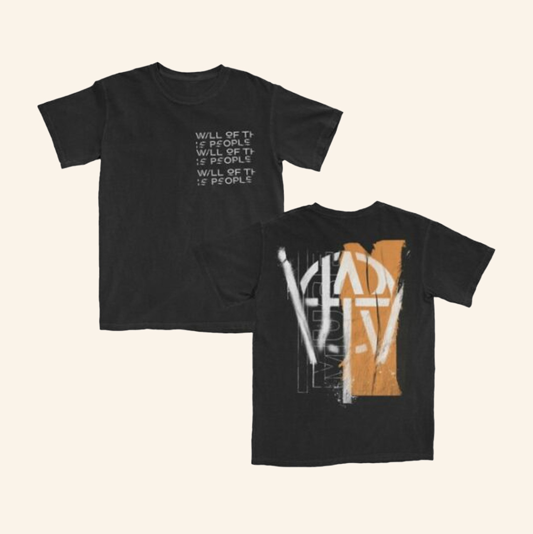 Muse Merch Will Of The People Orange Stencil Shirt Christmas Present For Rock Fan