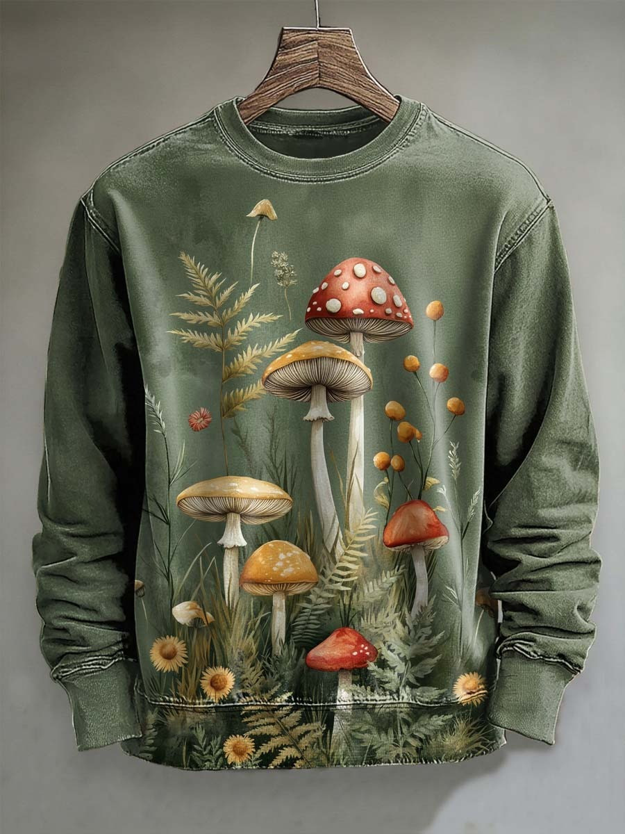 Mushroom In Forest Sweatshirt Plant Clothing Christmas Presents For Mushroom Lovers