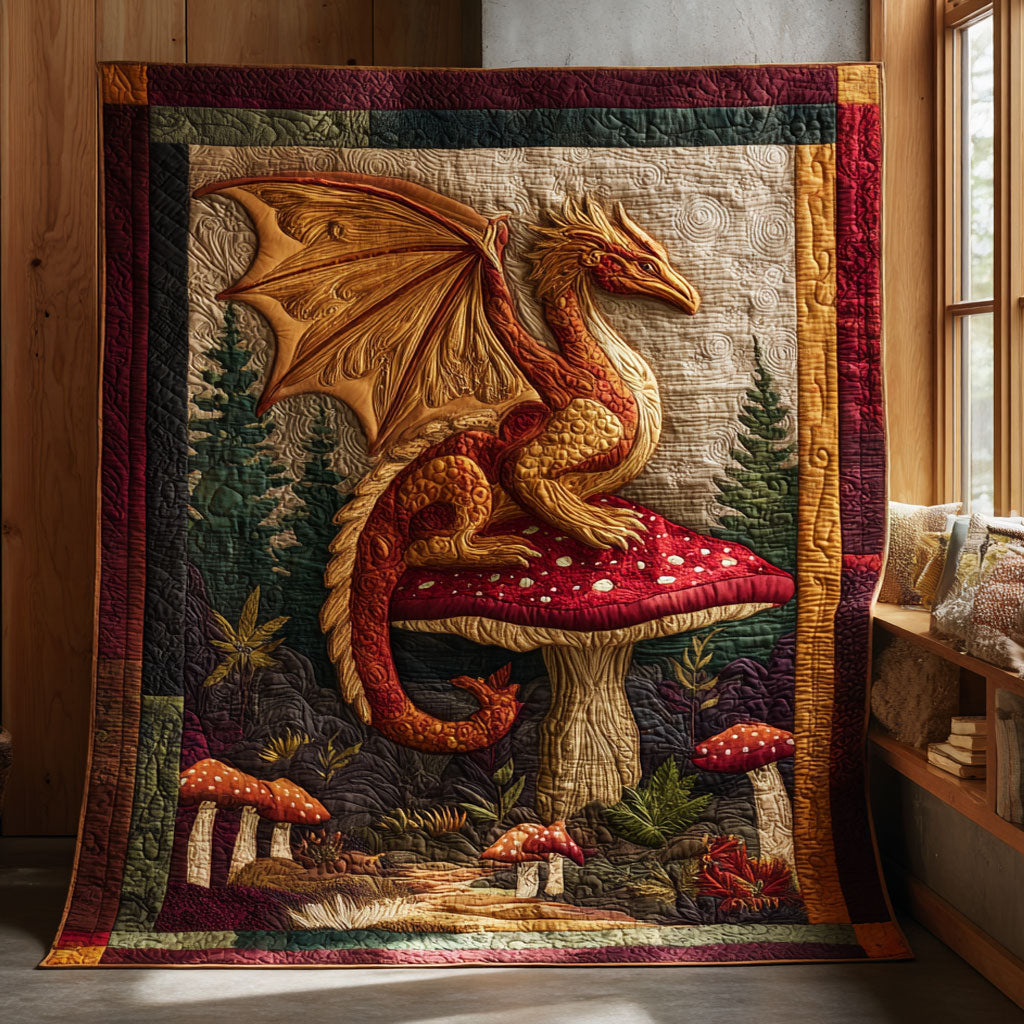 Mushroom Spirit Quilt Ultra-Soft Quilt Blanket for Hotel-Like Experience
