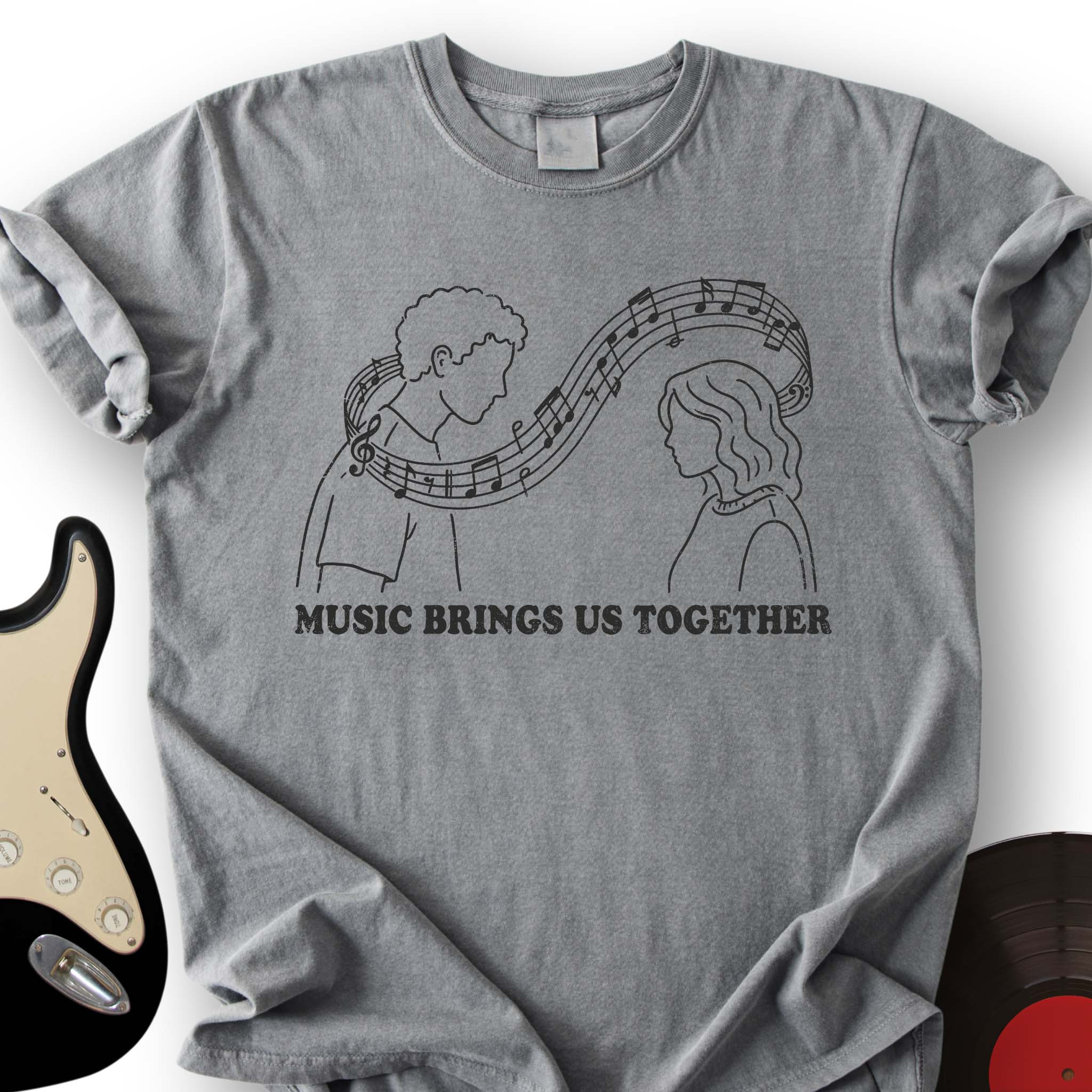 Music Brings Us Together T-Shirt Music Lover Graphic Tees Gift For Choir Friends