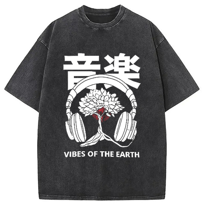 Music DJ Hip Hop Washed T-Shirt Trendy Aesthetic Graphic Apparel Gifts For Brother