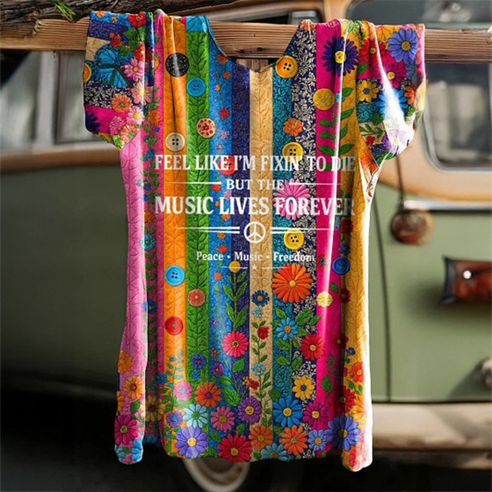 Music Lives Forever T-Shirt Country Joe McDonald Clothes Cool Gift For Peace Lovers